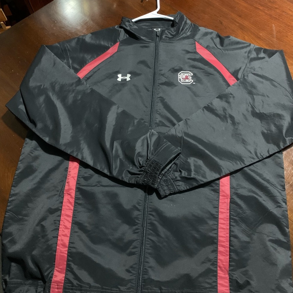 South Carolina Gamecocks Under Armour Full Zip Black Sideline Jacket